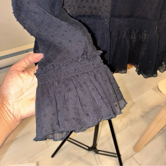 Maje Midnight Ruffle Top - Picture 5 of 8